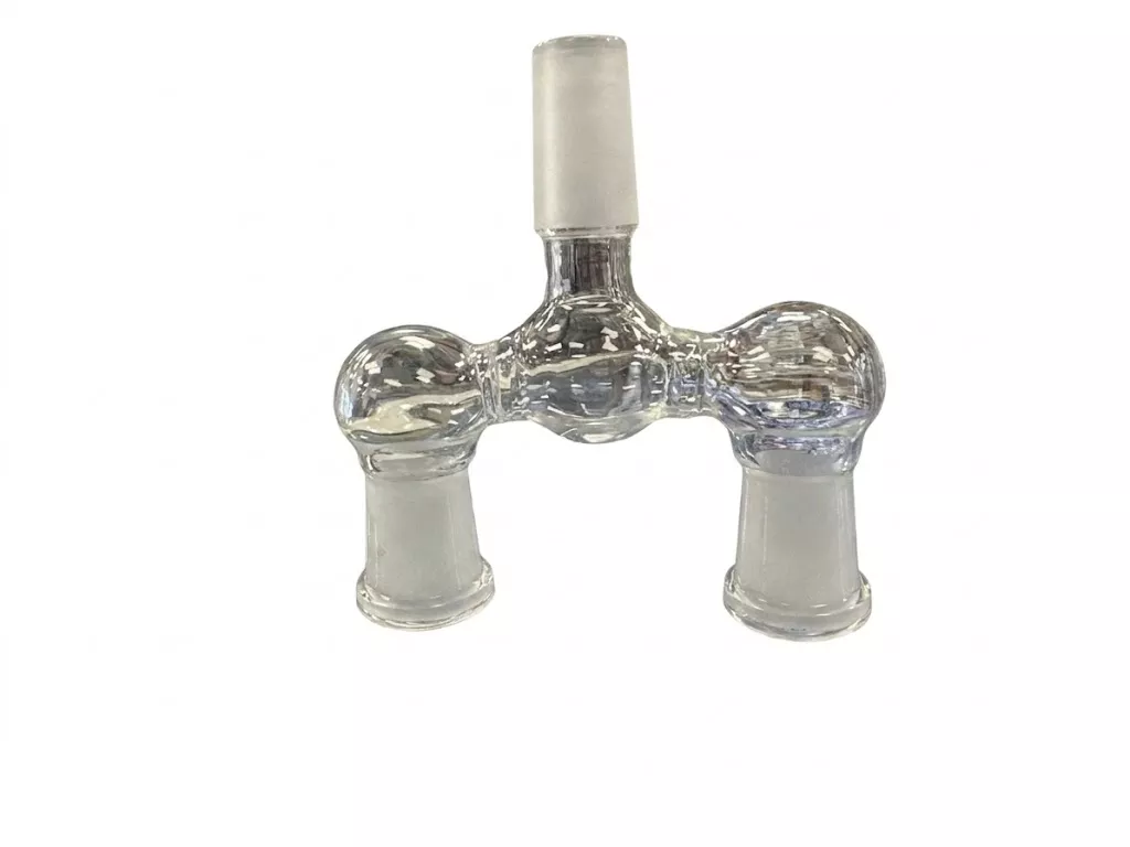 14mm Female to 14mm Male Bubble Double Barrel Adapter