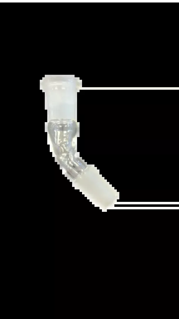 14mm Female to 14mm Male Curved Adapter