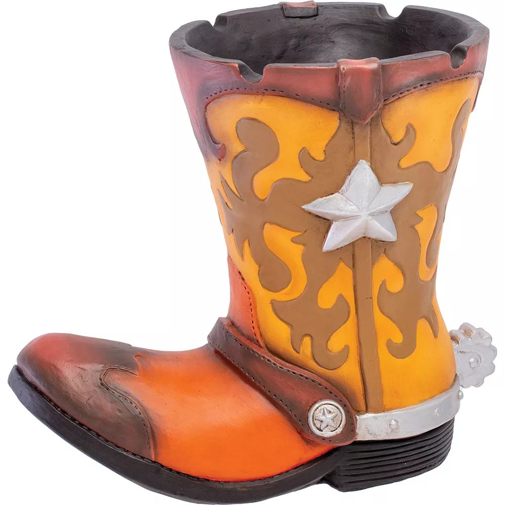 16in Cowboy Boot Oversized Ashtray