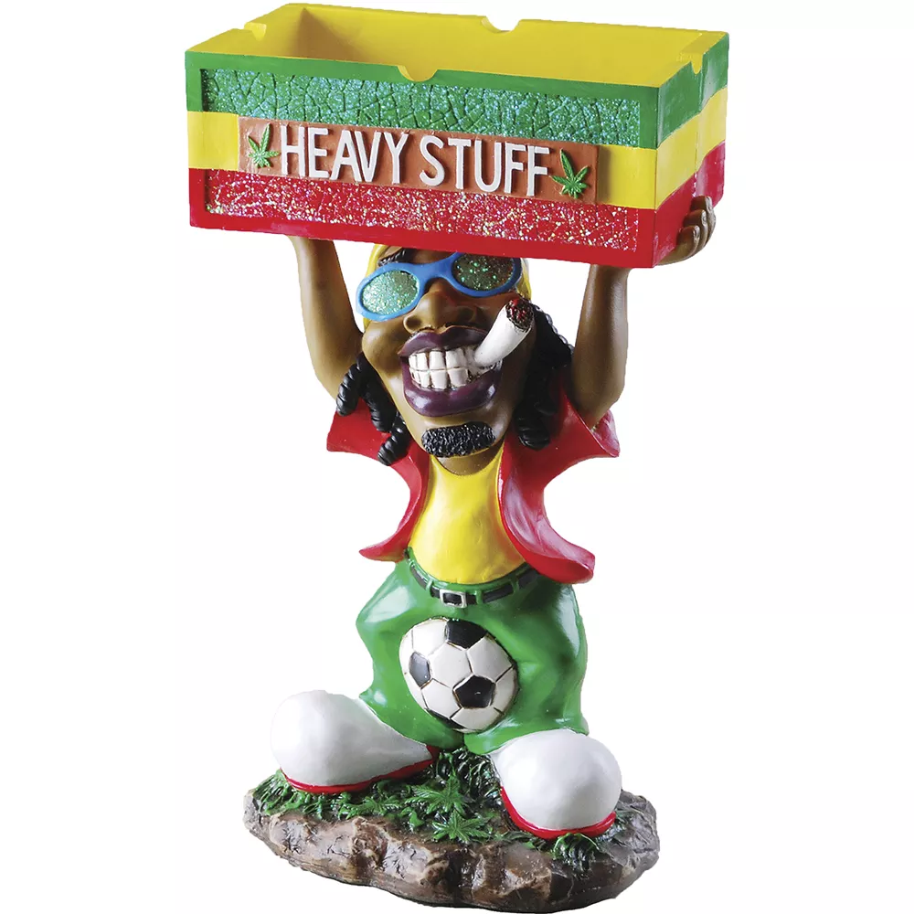 17" Jamaican Man w/Heavy Stuff Ashtray
