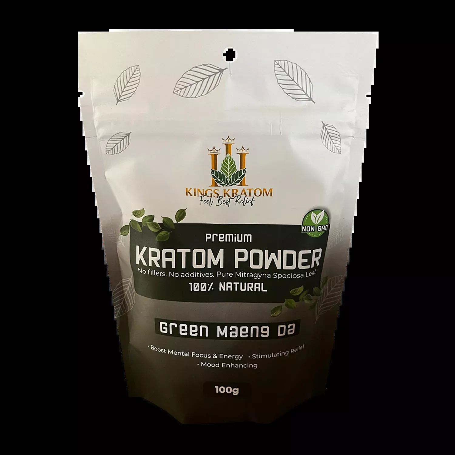 3 Kings Kratom 100g Premium Kratom Powder Green Maeng Da