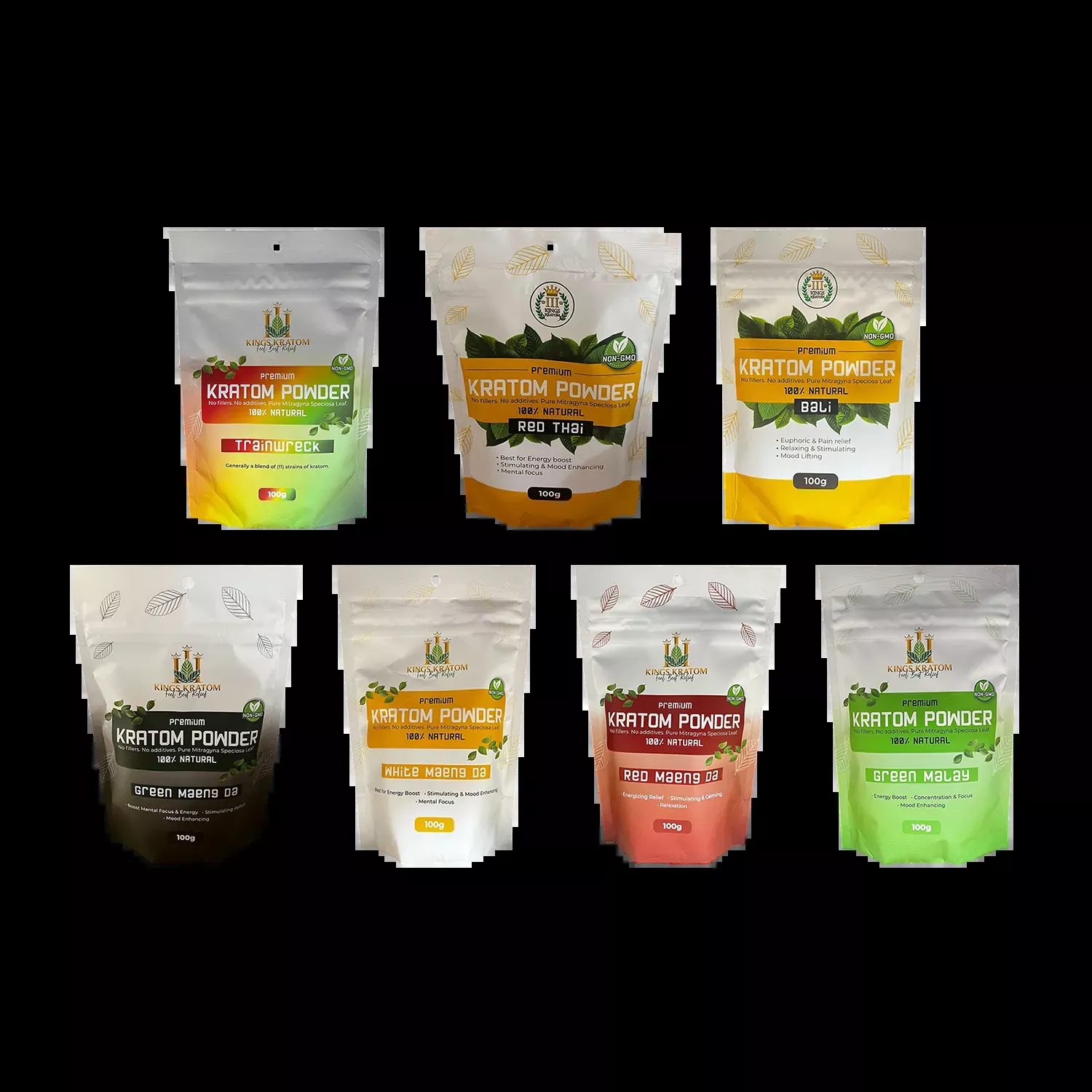 3 Kings Kratom 100g Premium Kratom Powders