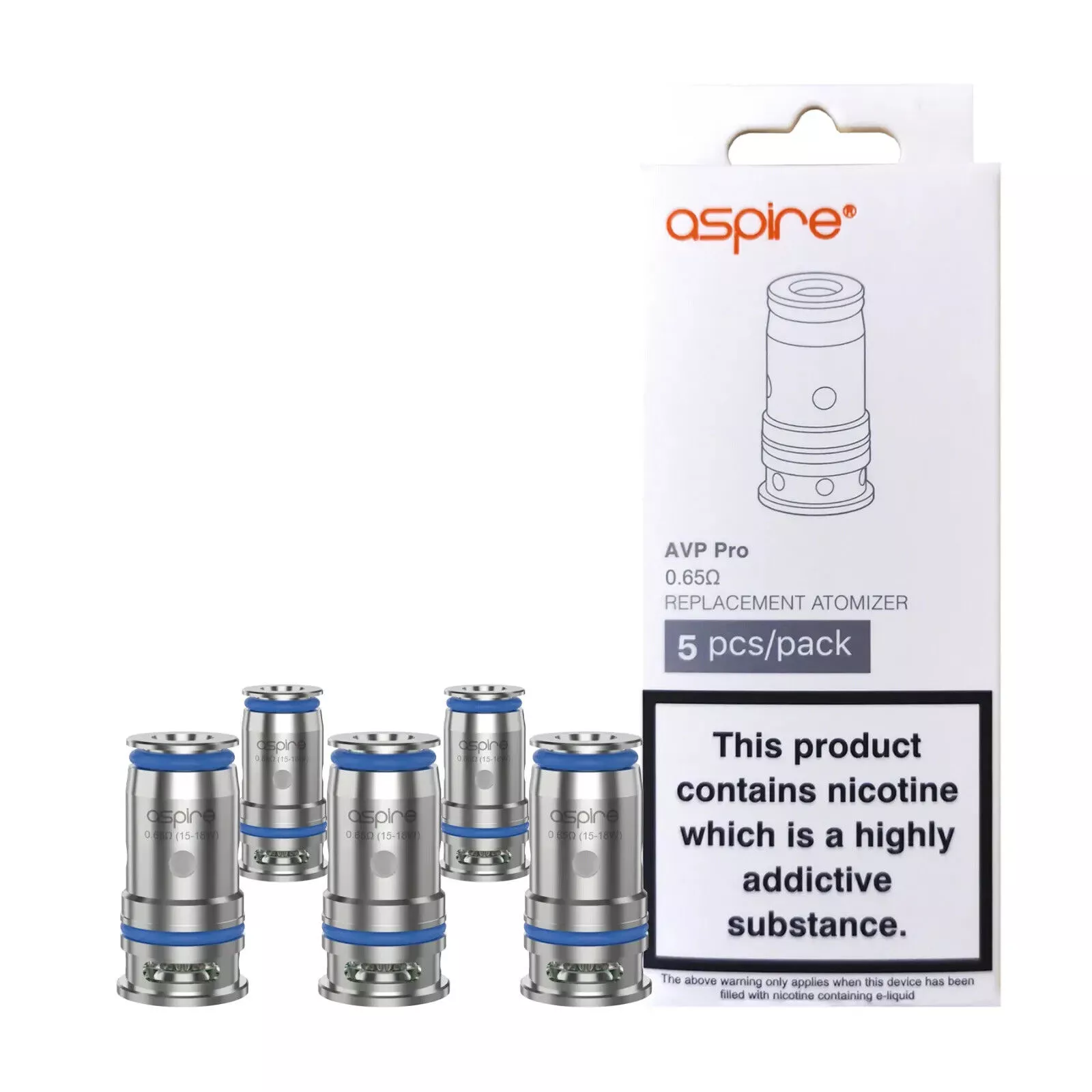Aspire AVP Pro 0.65 Ohm Coil 5 Pack