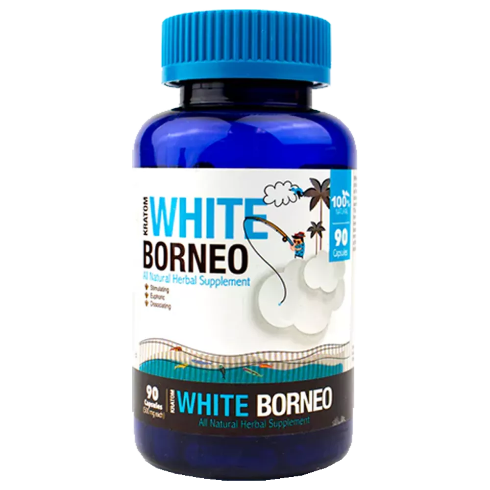 Bumble Bee Kratom 90 Count Capsules White Borneo