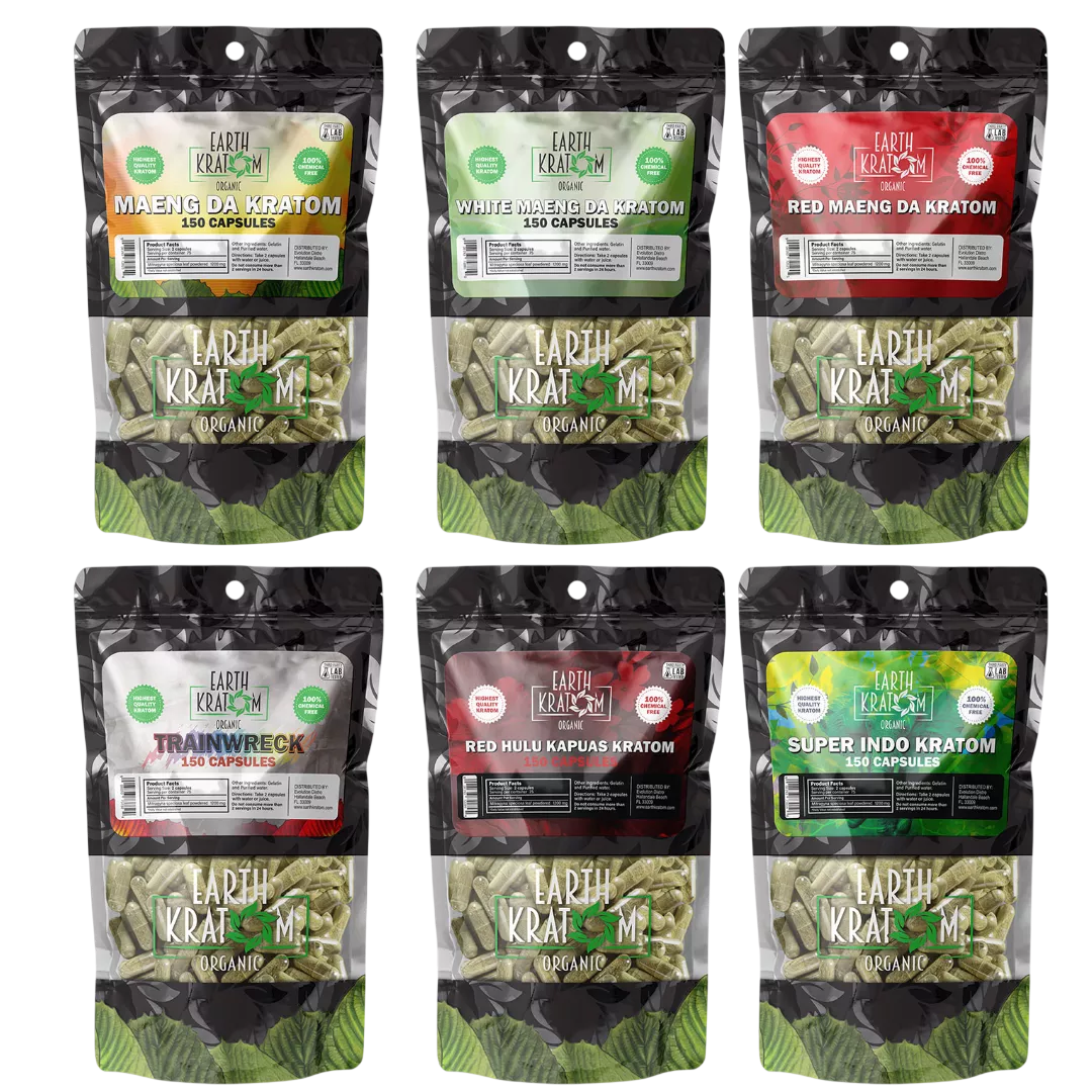 Earth Kratom 150 Capsules