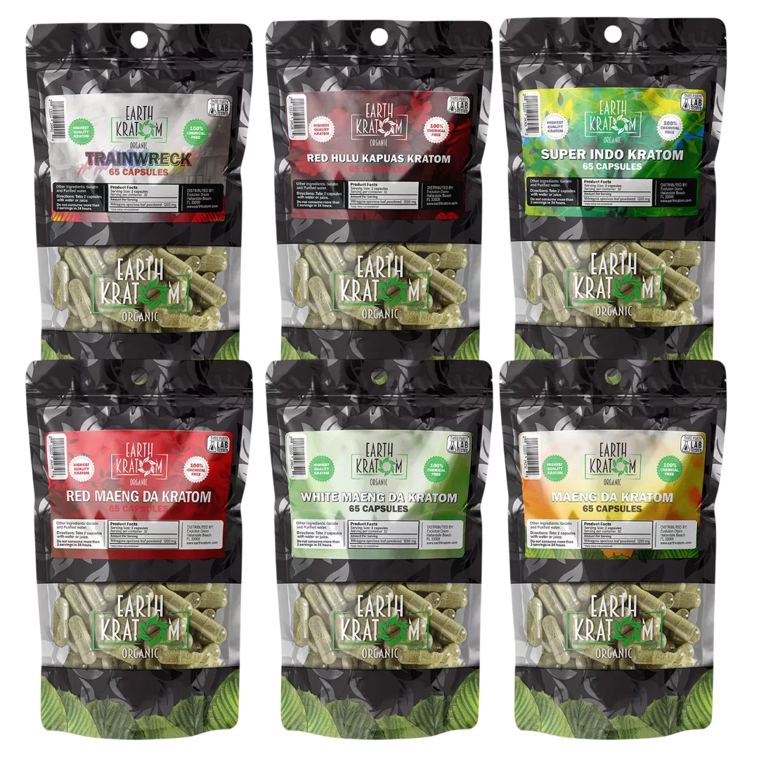 Earth Kratom 65 Capsules