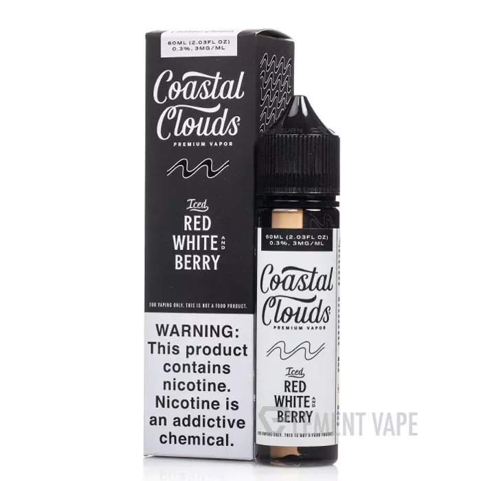 ICED Red White and Berry – Coastal Clouds – 60mL