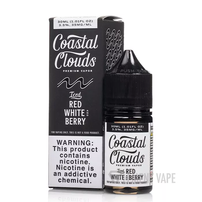 ICED Red White and Berry – Coastal Clouds Salt – 30mL