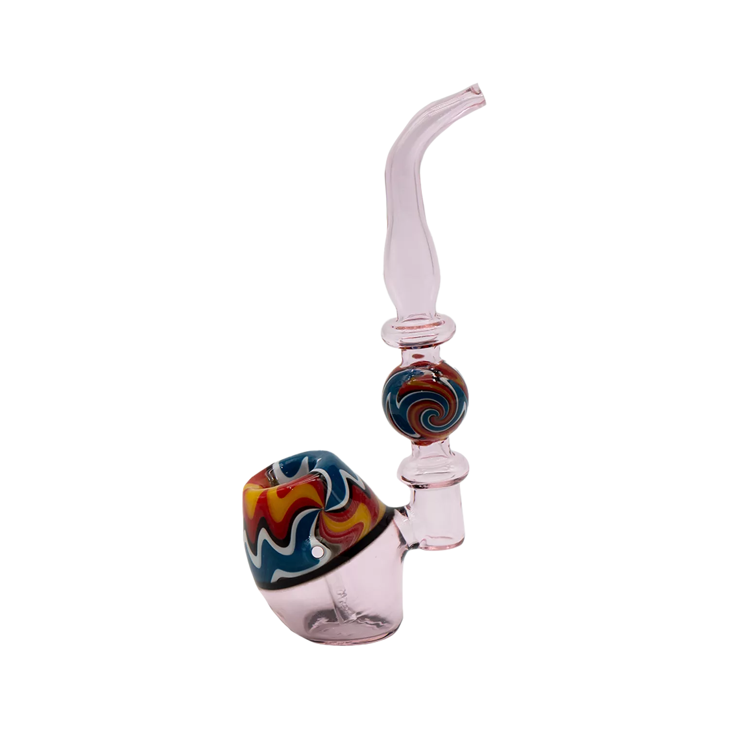 Wig Wag Straight Sherlock Glass Bubbler - Clear