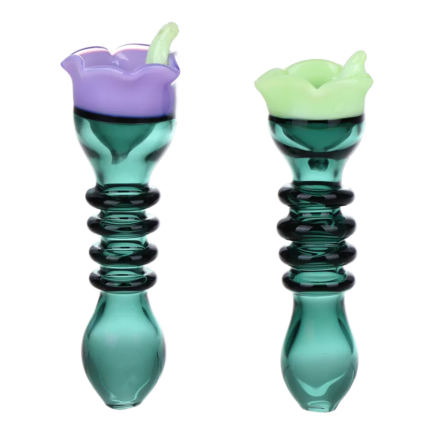 Wiggle Worm Pastel Glass Chillum 3.5" - Assorted Colors