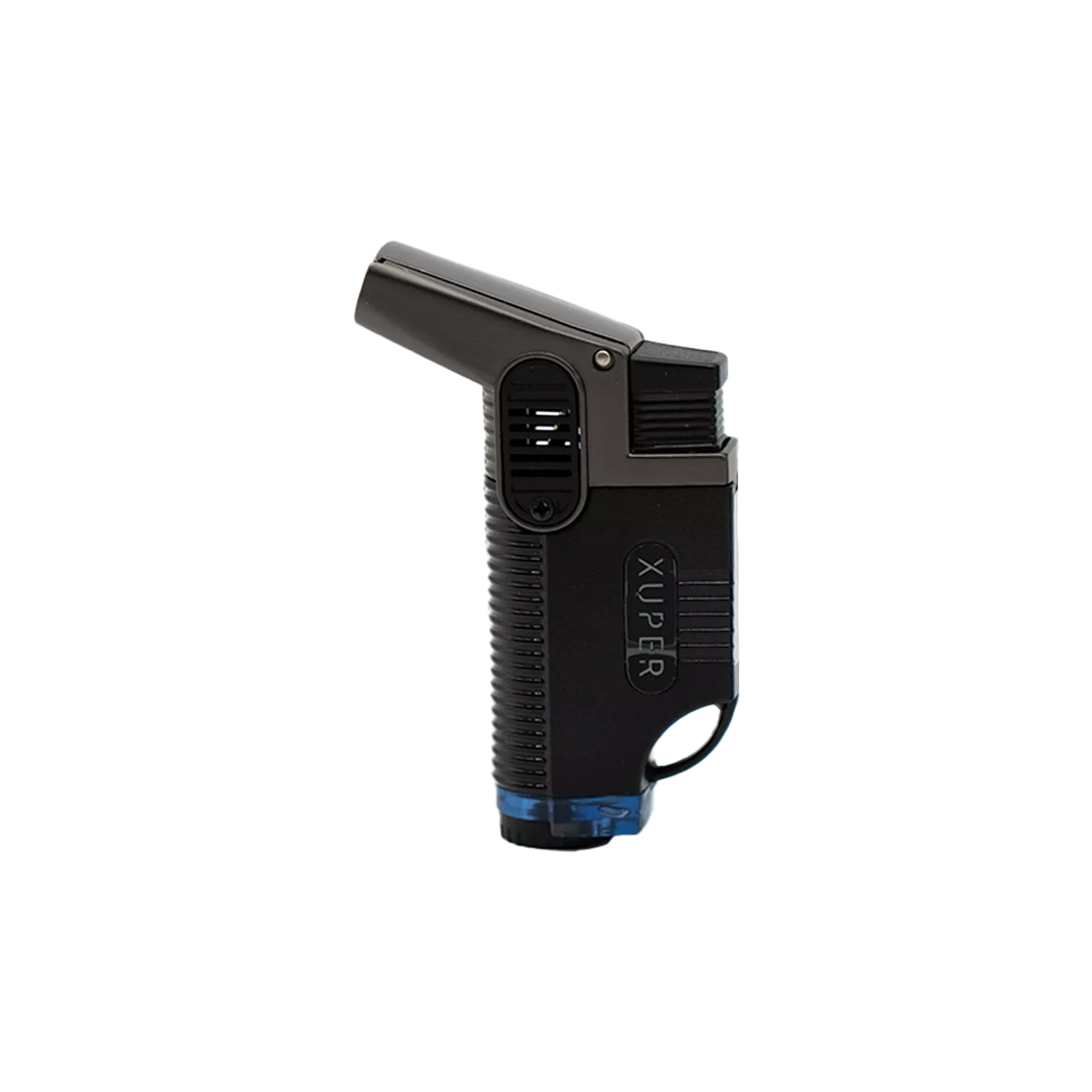Xuper Auto Side Open Double Torch Lighter Black